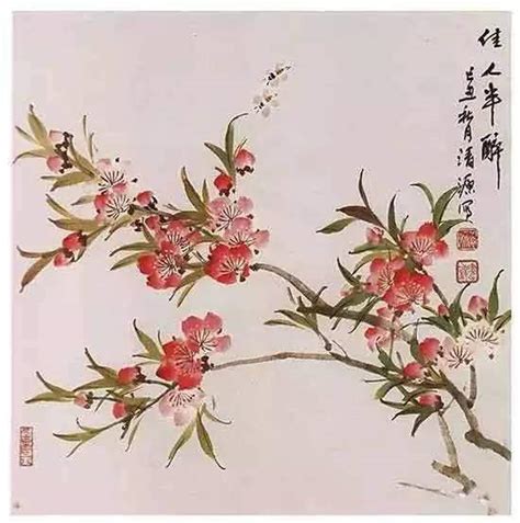 桃花画法|國畫桃花詳細教程